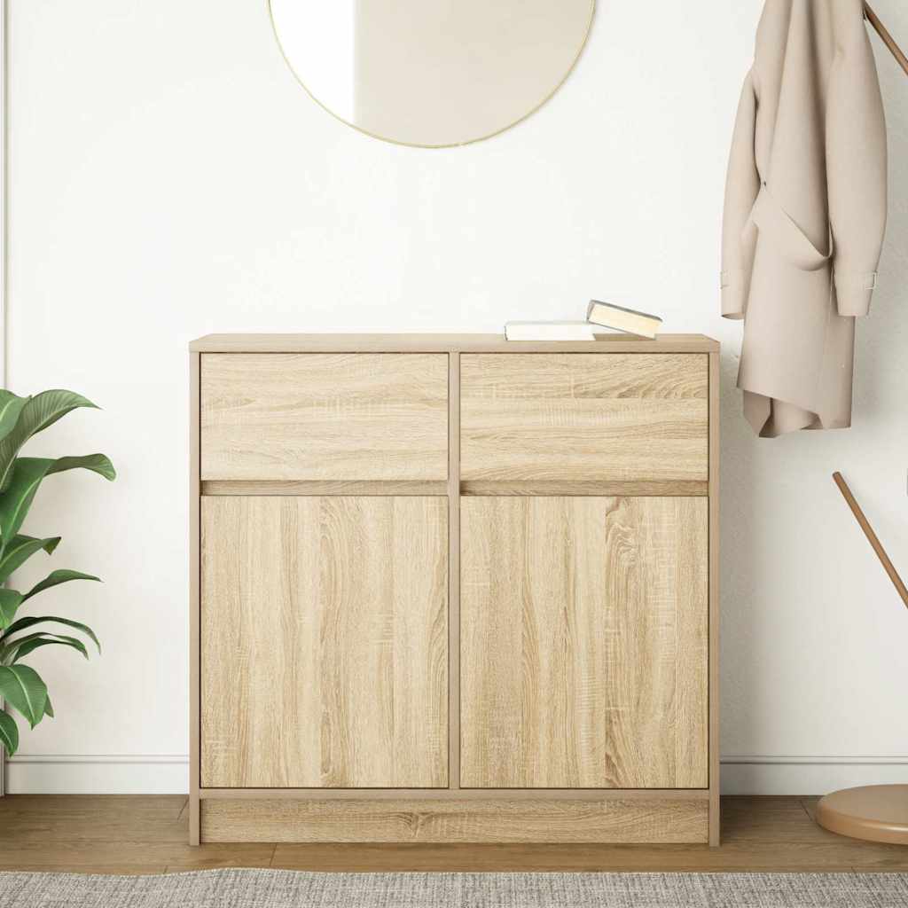 Komoda s ladicama hrasta sonome 80x34x76 cm konstruirano drvo