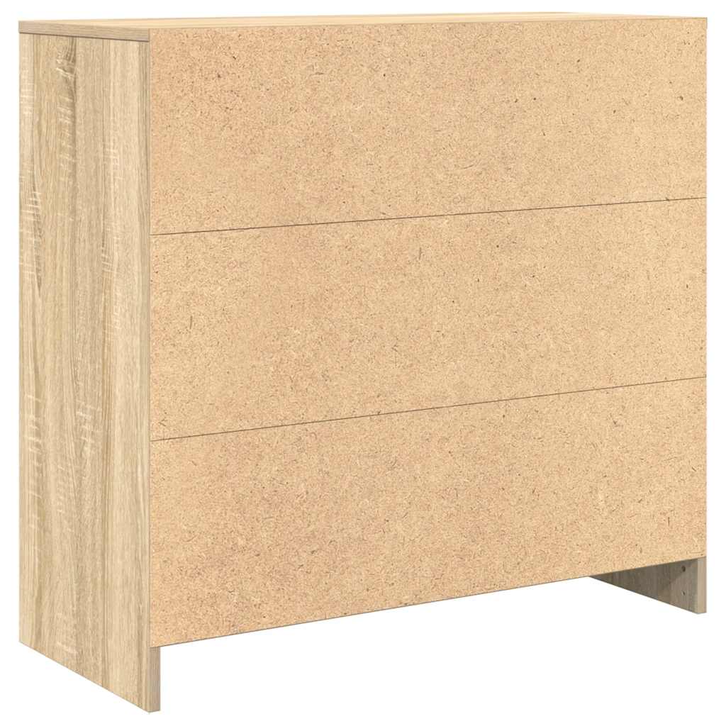 Komoda s ladicama hrasta sonome 80x34x76 cm konstruirano drvo