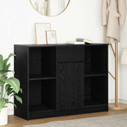 Komoda s ladicama crni hrast 101x35x76 cm konstruirano drvo