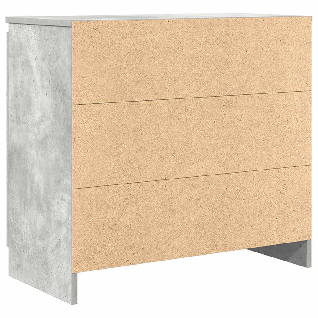 Komoda s ladicama beton siva 71x35x65 cm konstruirano drvo