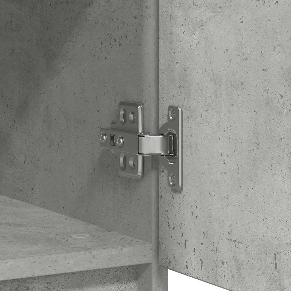 Komoda s ladicama beton siva 71x35x65 cm konstruirano drvo