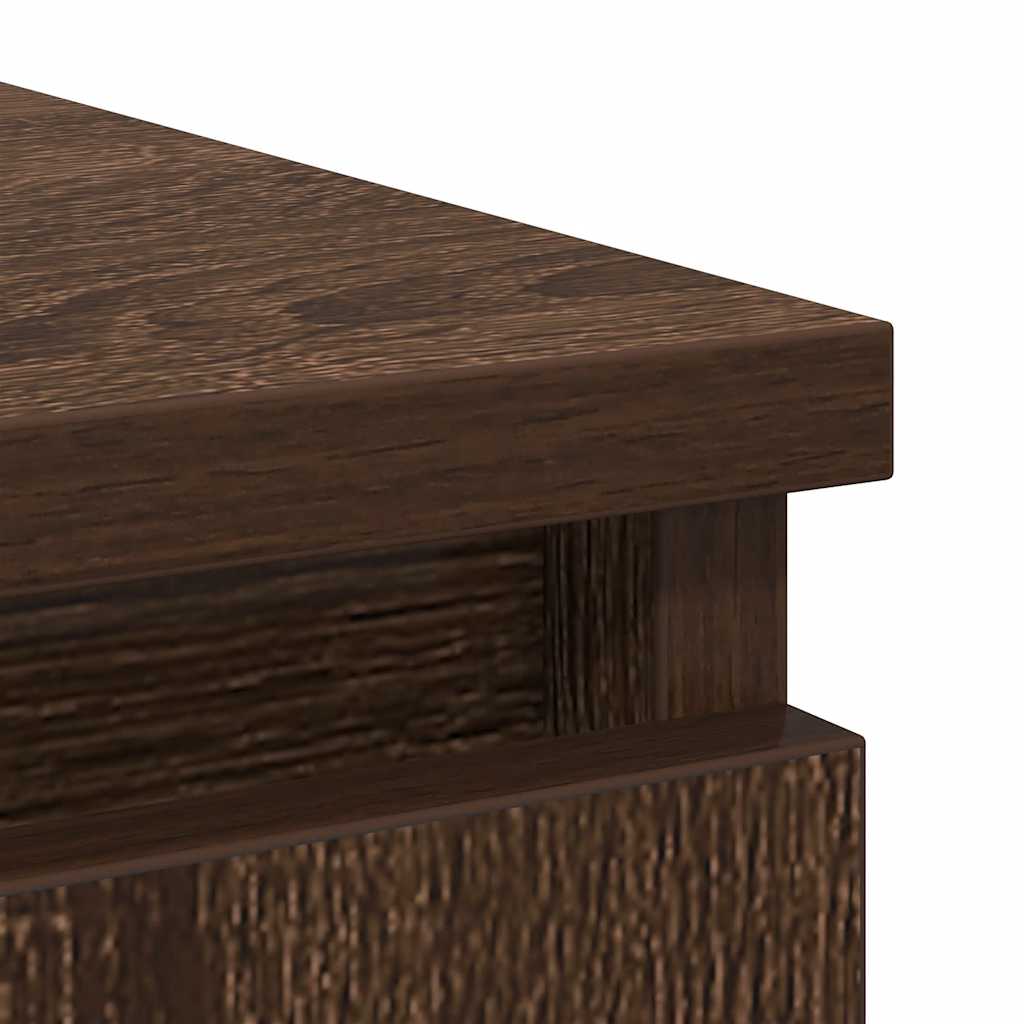 Komoda s ladicama smeđeg hrasta 71x35x65 cm konstruirano drvo