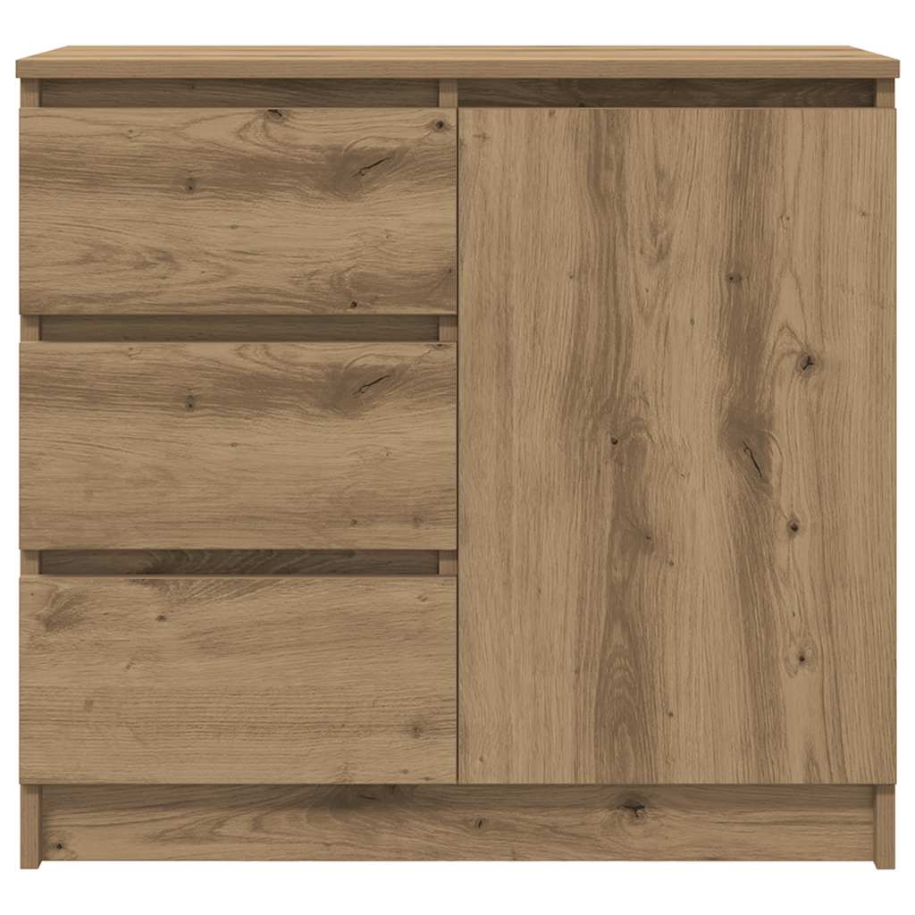 Komoda s ladicama artisan hrast 71x35x65 cm konstruirano drvo