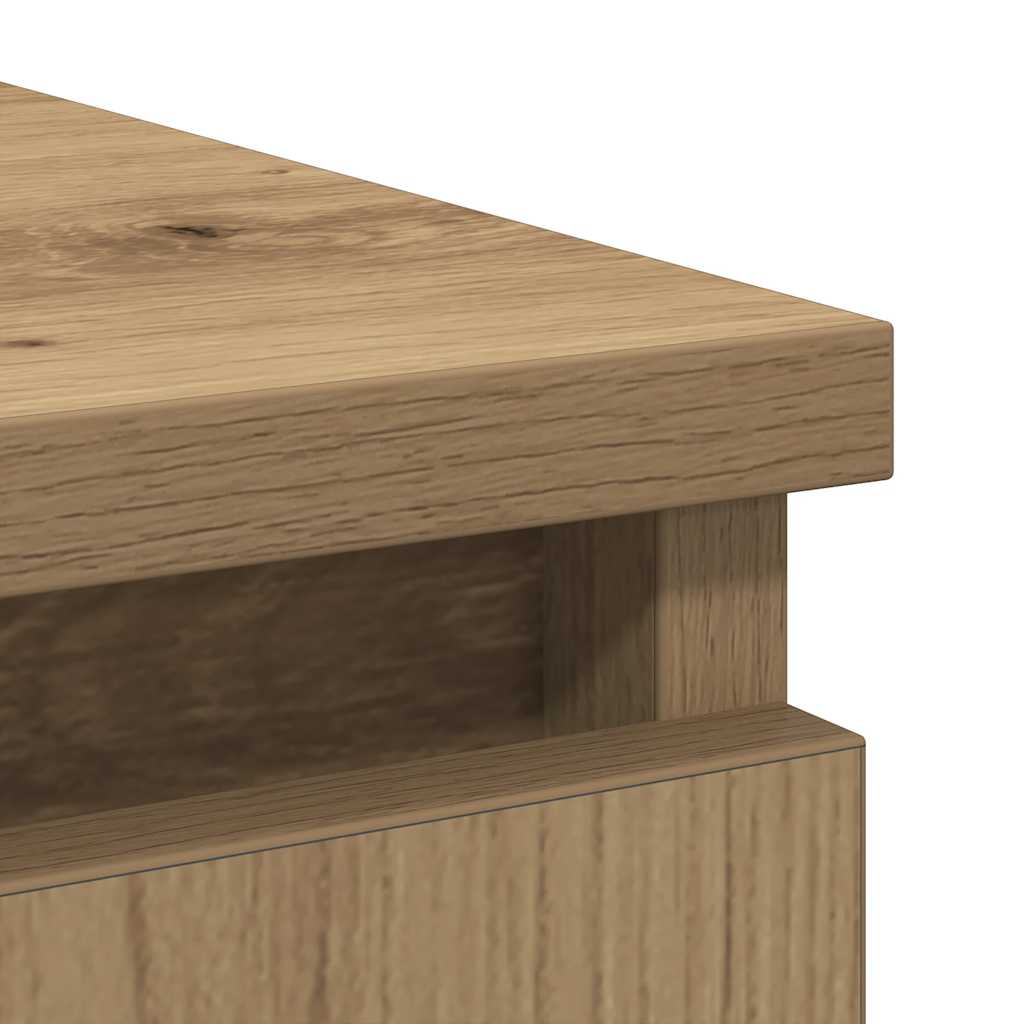 Komoda s ladicama artisan hrast 71x35x65 cm konstruirano drvo