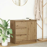 Komoda s ladicama artisan hrast 71x35x65 cm konstruirano drvo