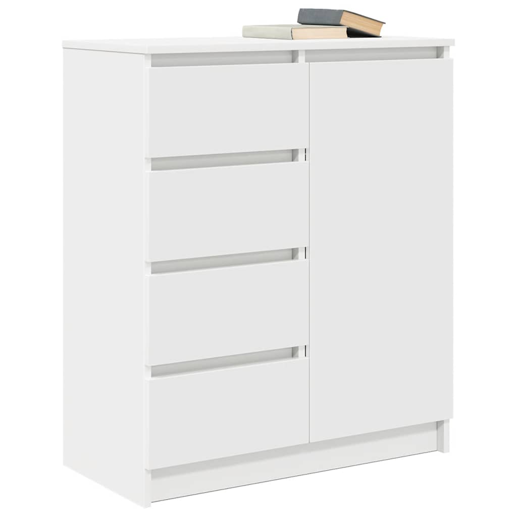 Komoda s ladicama bijela 71x35x84 cm izrađeno drvo