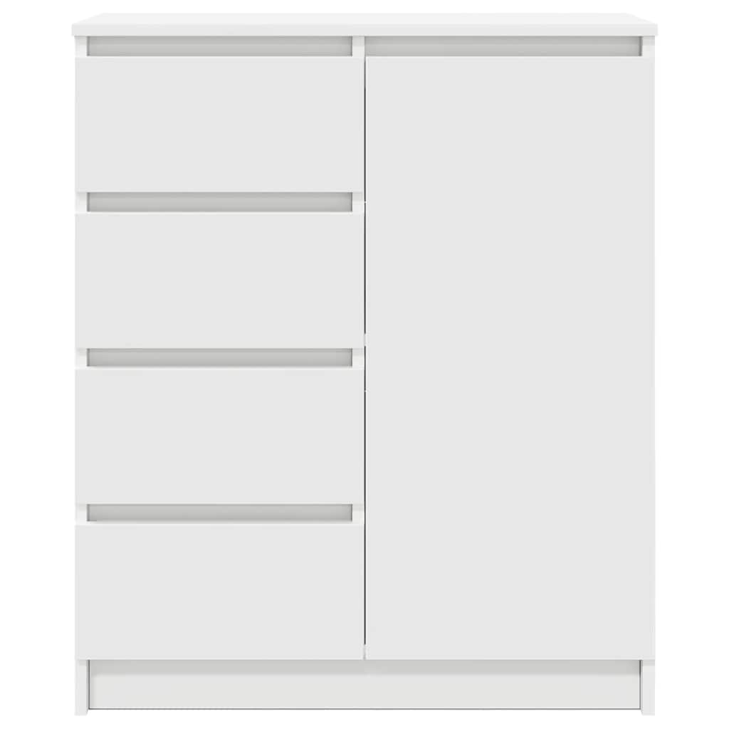 Komoda s ladicama bijela 71x35x84 cm izrađeno drvo