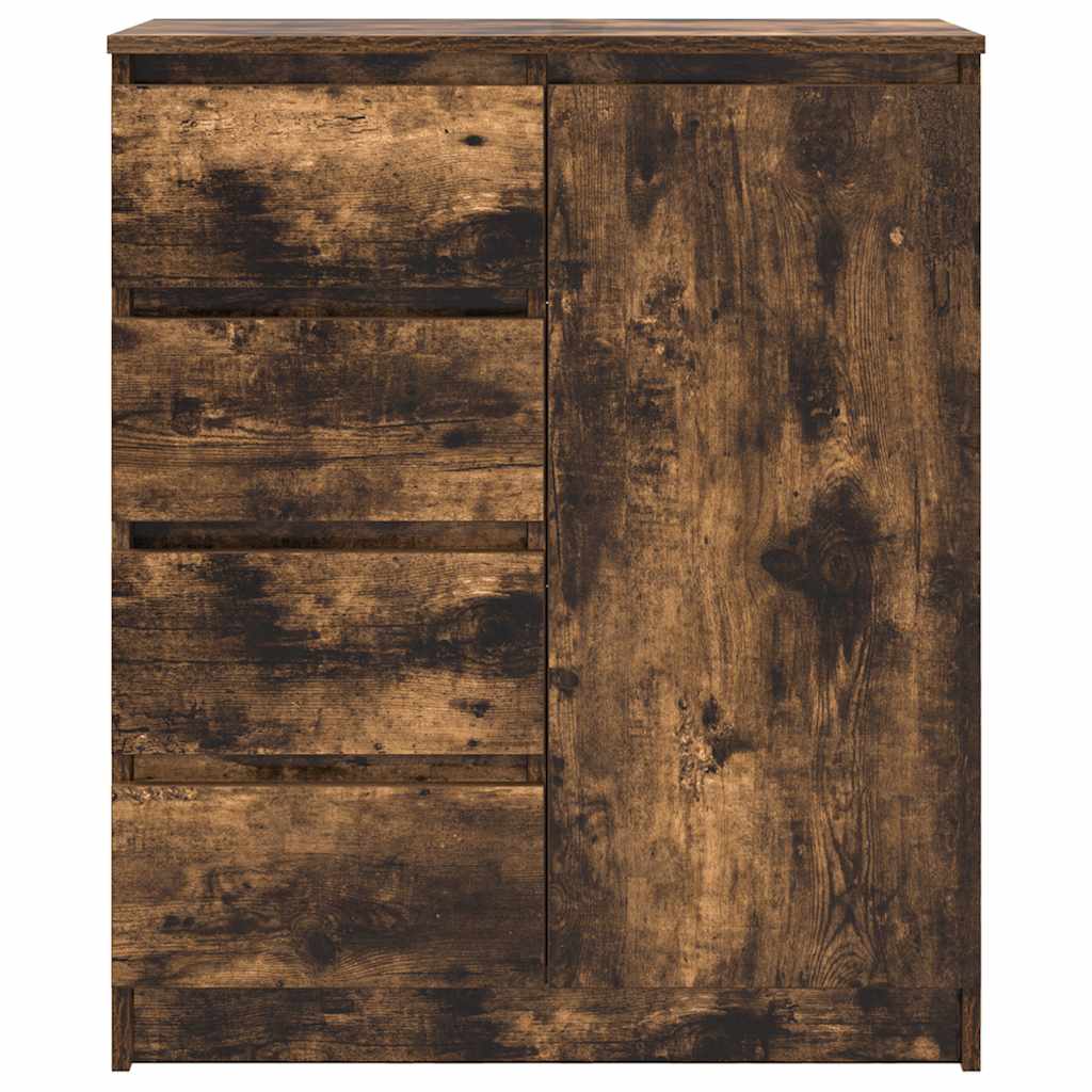 Komoda s ladicama dimljeni hrast 71x35x84 cm konstruirano drvo