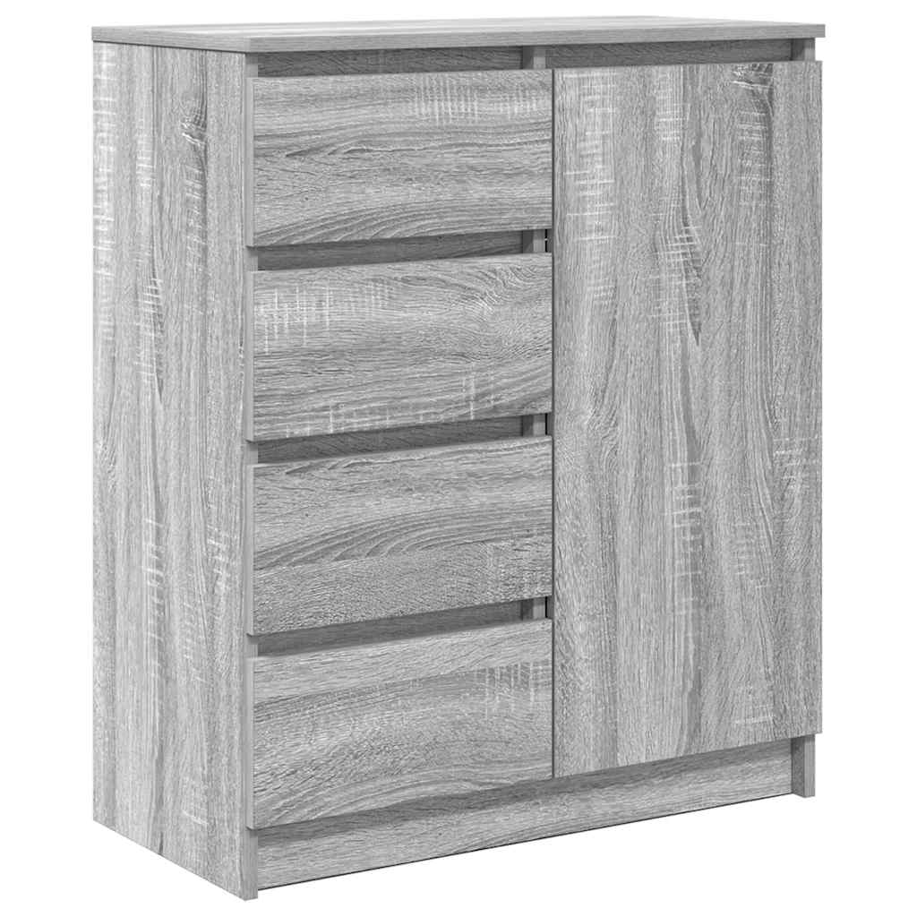 Komoda s ladicama siva Sonoma 71x35x84 cm izrađeno drvo