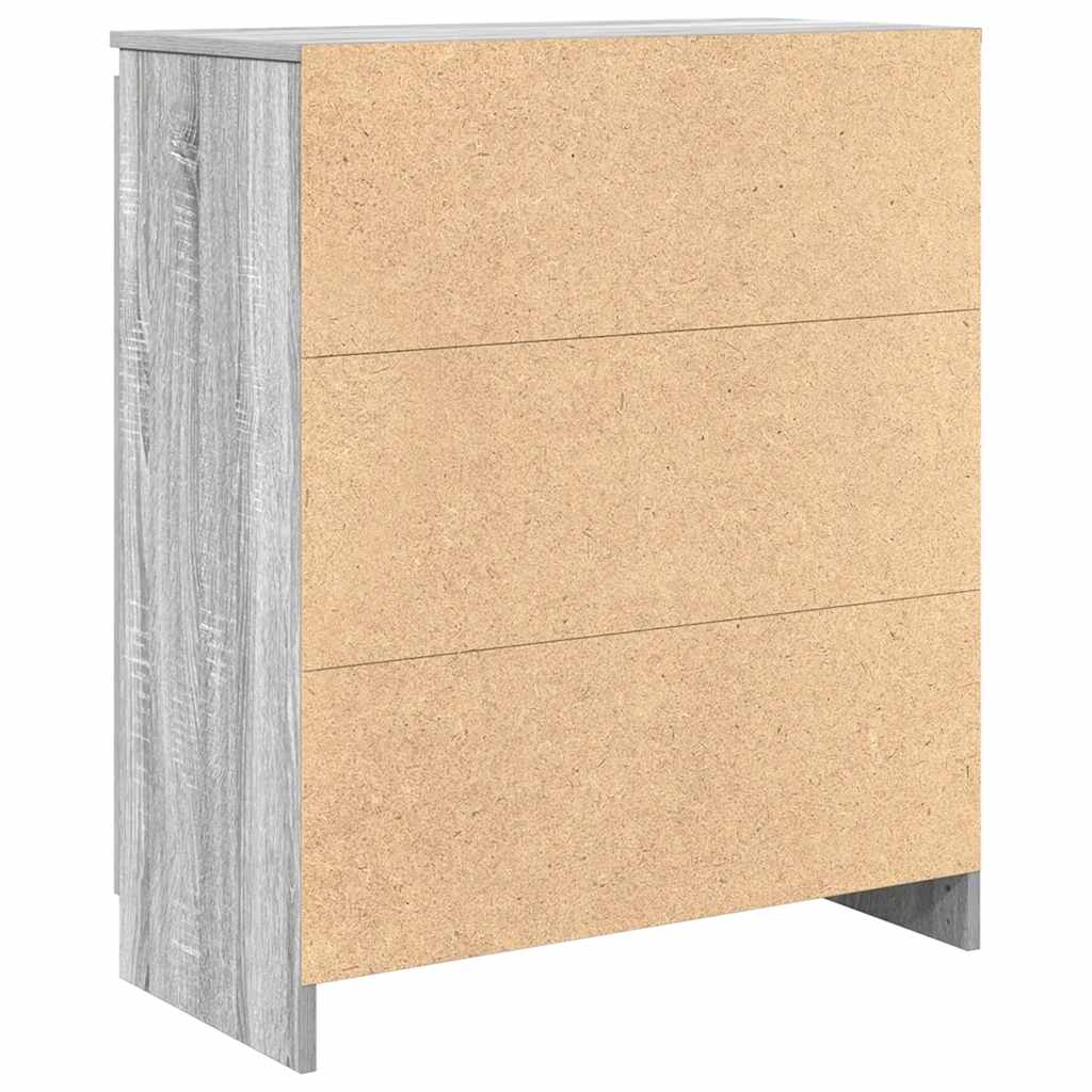 Komoda s ladicama siva Sonoma 71x35x84 cm izrađeno drvo