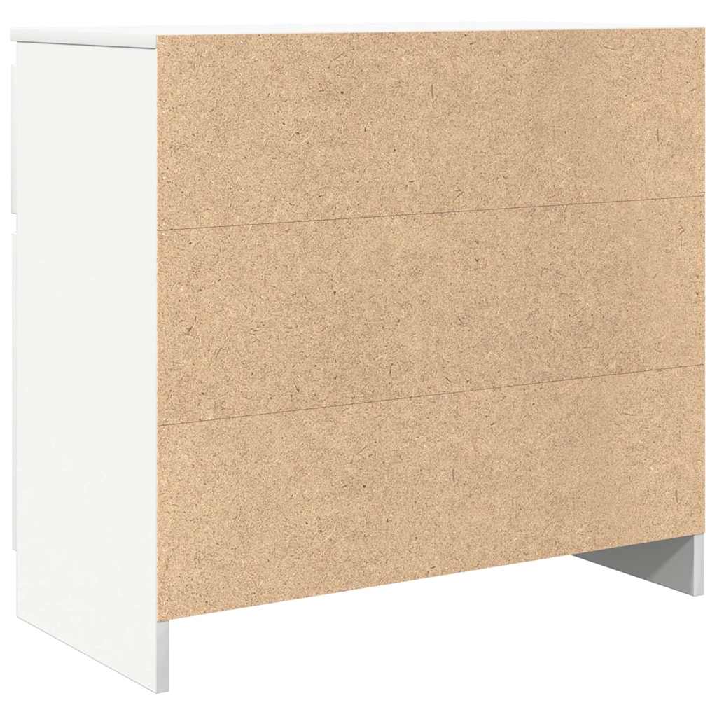 Komoda s ladicama bijela 71x35x84 cm konstruirano drvo