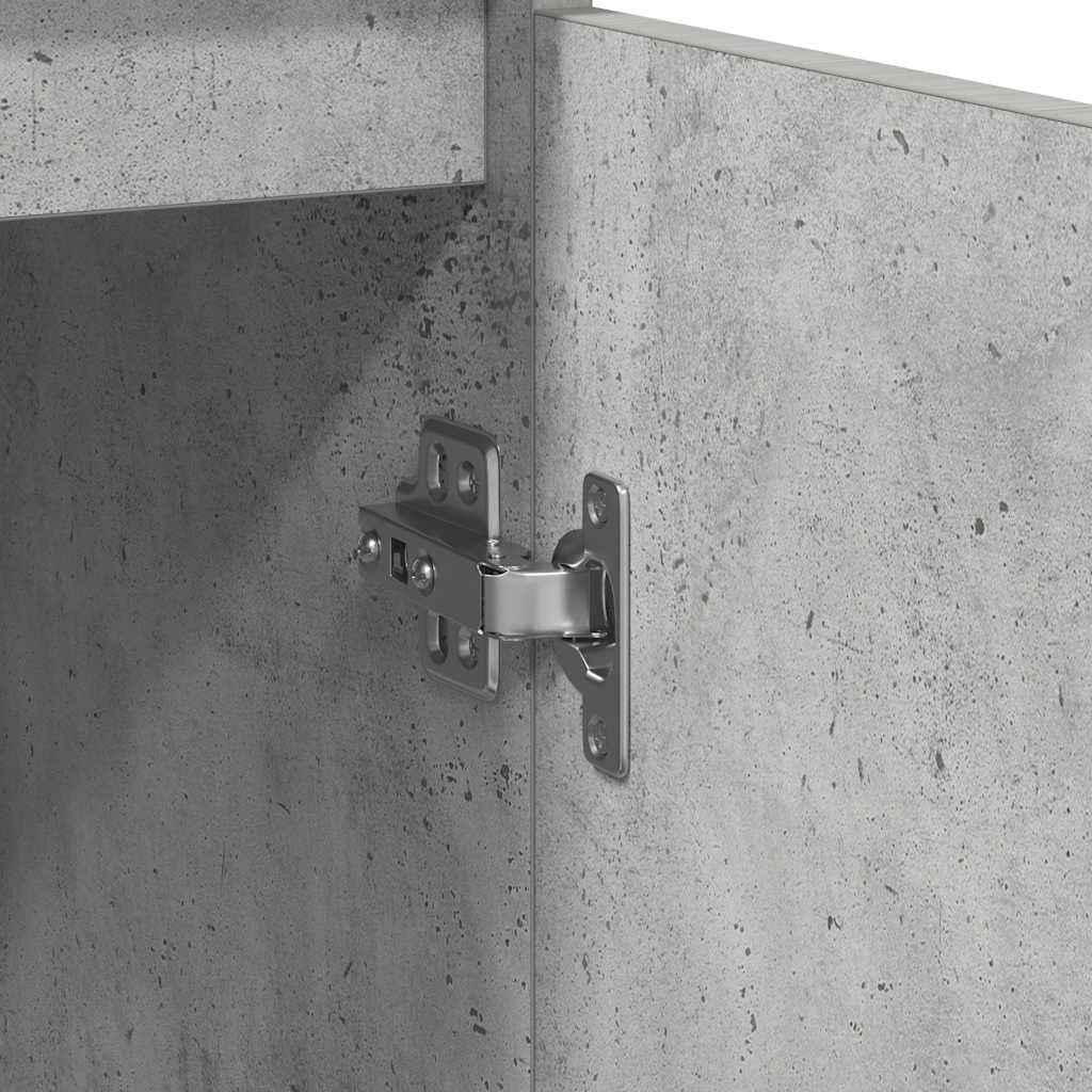 Komoda s ladicama beton siva 71x35x65 cm konstruirano drvo