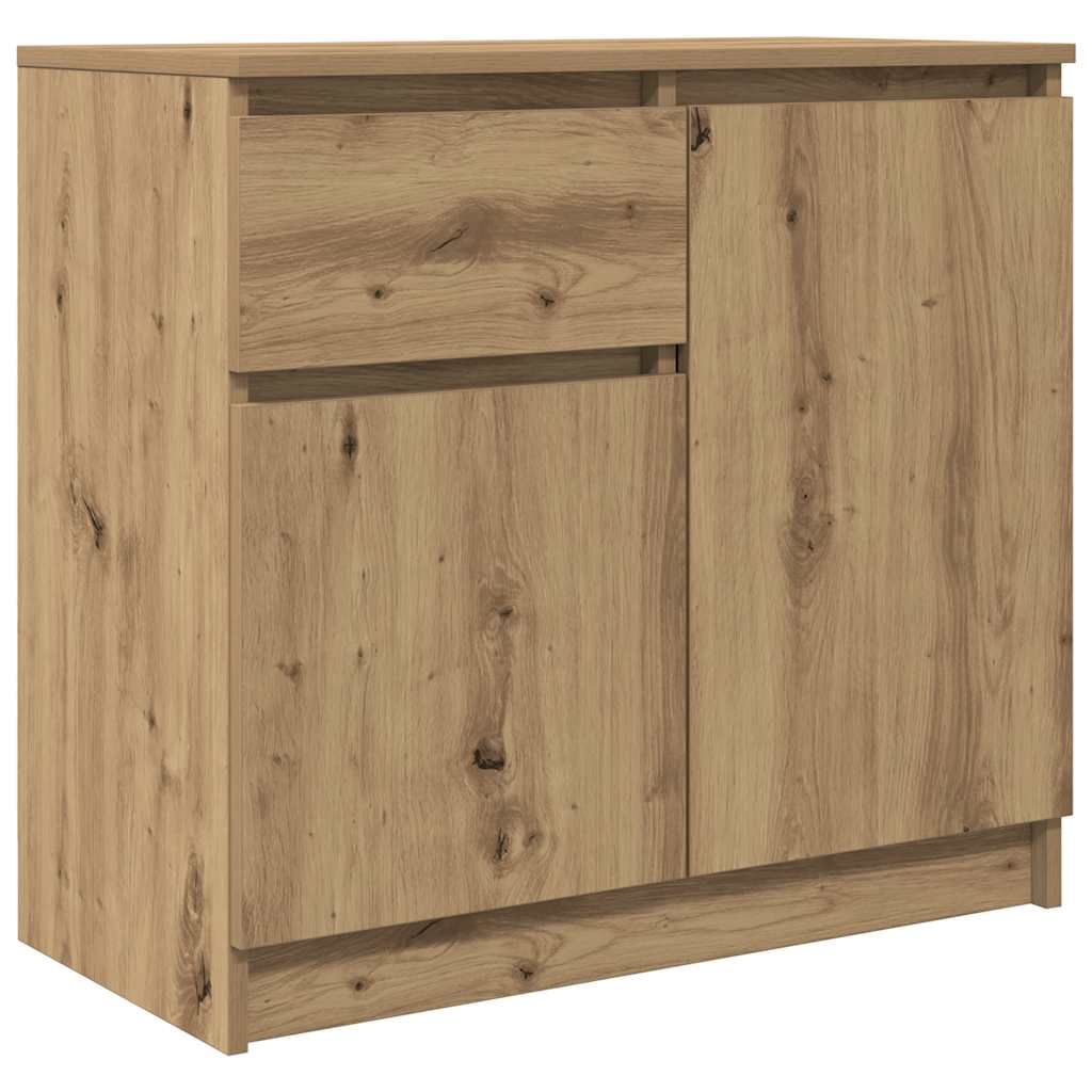 Komoda s ladicama artisan hrast 71x35x65 cm konstruirano drvo