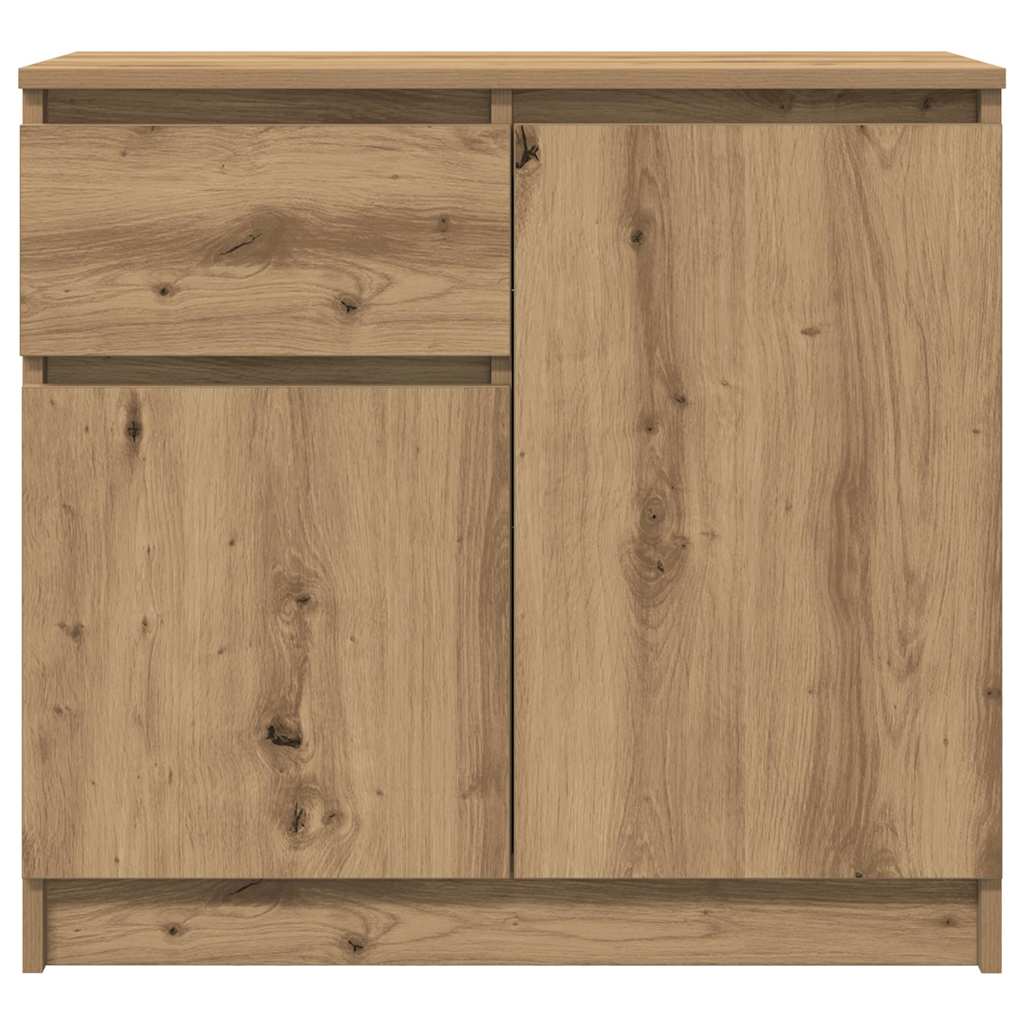 Komoda s ladicama artisan hrast 71x35x65 cm konstruirano drvo