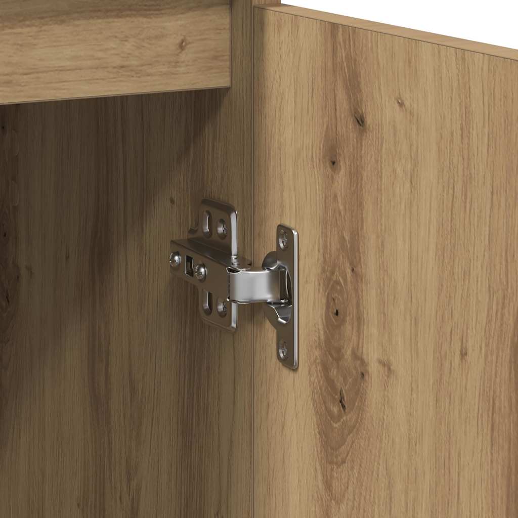 Komoda s ladicama artisan hrast 71x35x65 cm konstruirano drvo