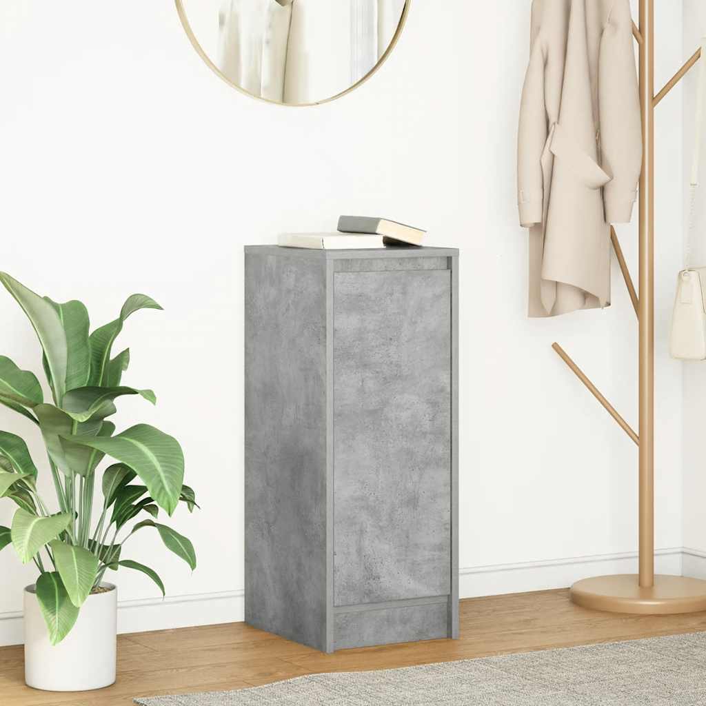 Komoda siva boja betona 29,5x34x76 cm od konstruiranog drva