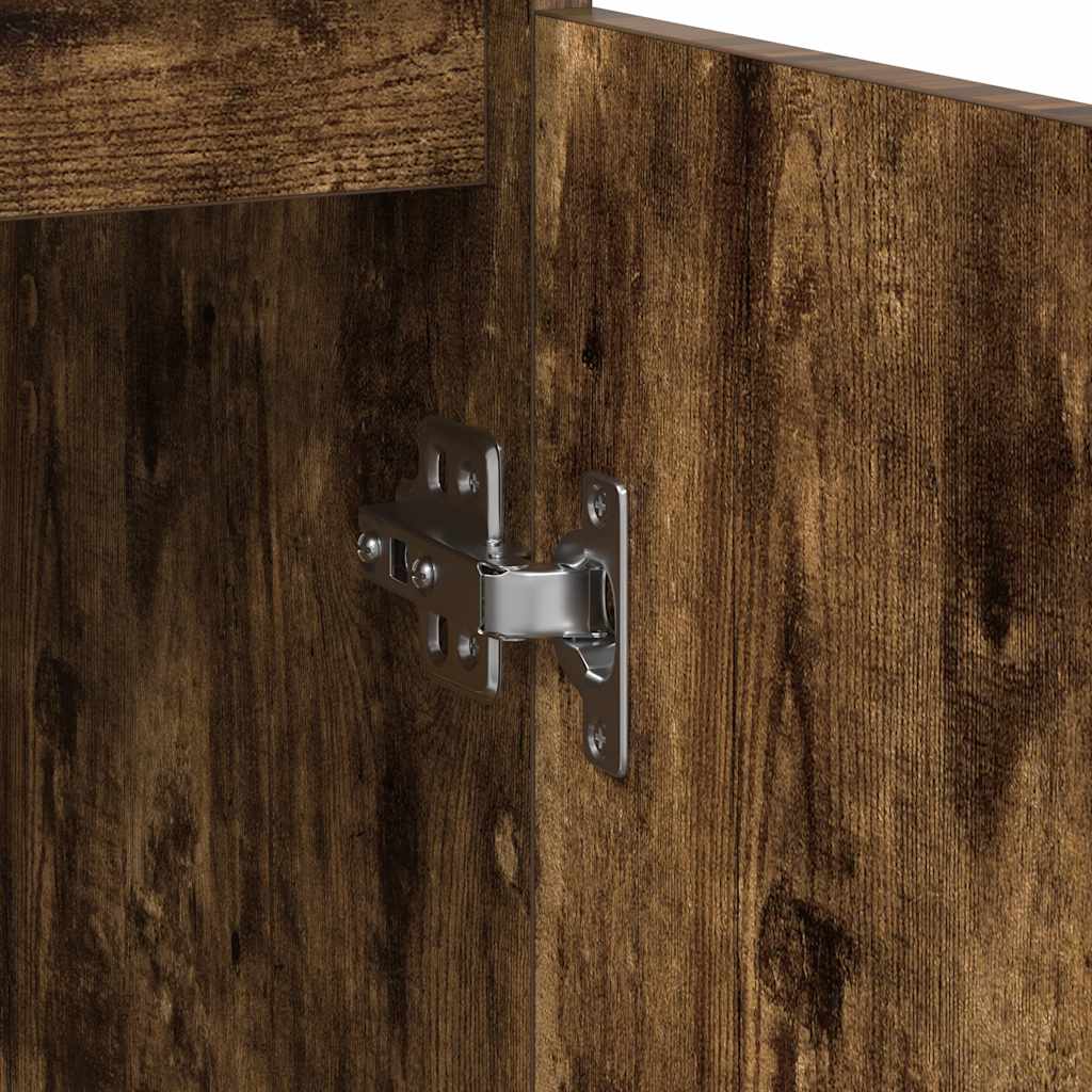 Komoda boja dimljenog hrasta 29,5x34x76 cm konstruirano drvo