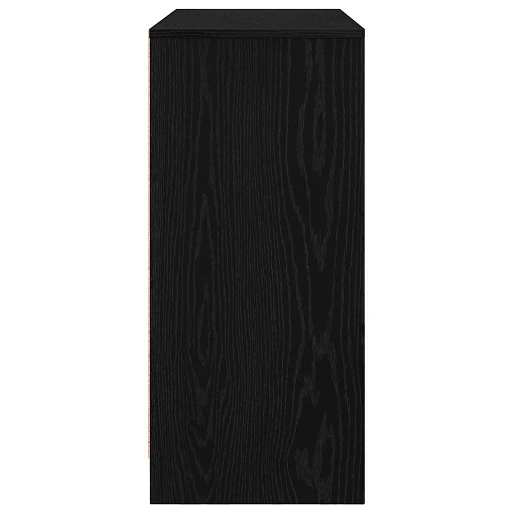 Komoda crni hrast 85x34x76 cm konstruirano drvo