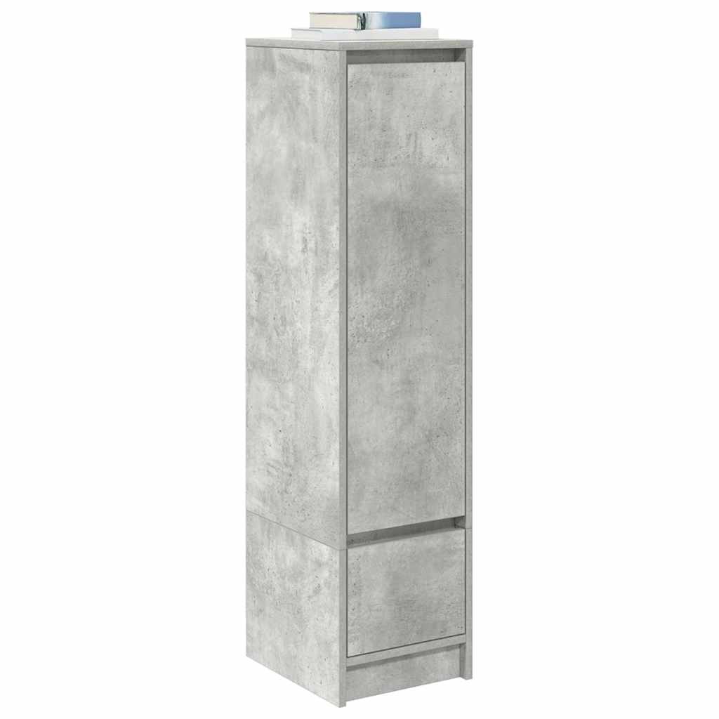 Visoka ploča beton siva 29,5x34x119,5 cm izrađeno drvo