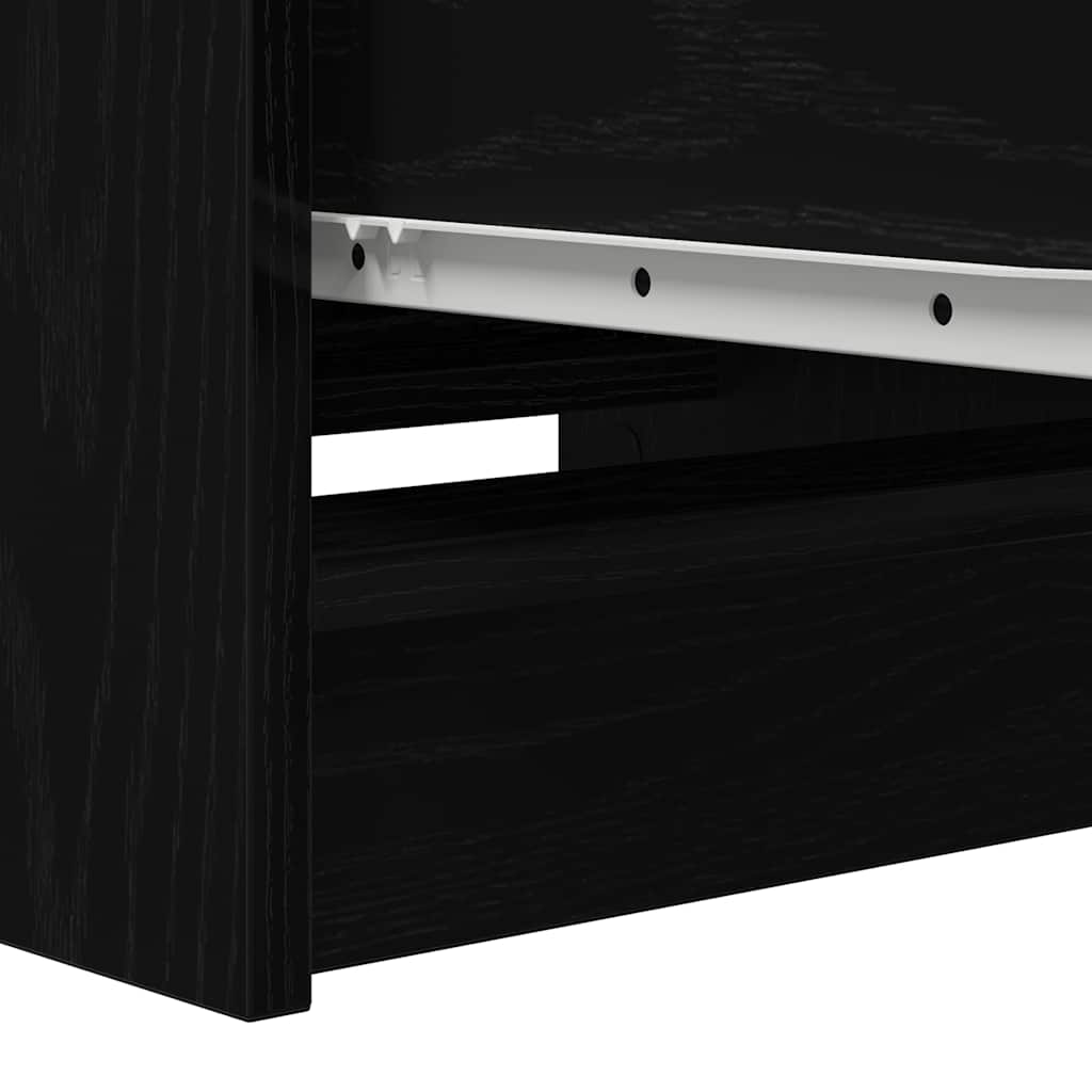 Komoda crni hrast 37,5x35x99 cm izrađeno drvo