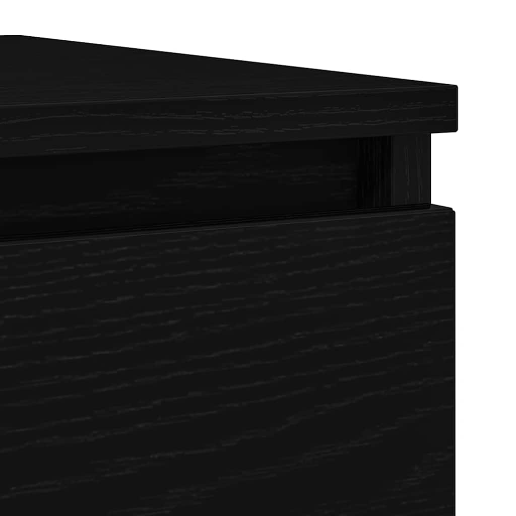 Komoda crni hrast 37,5x35x99 cm izrađeno drvo
