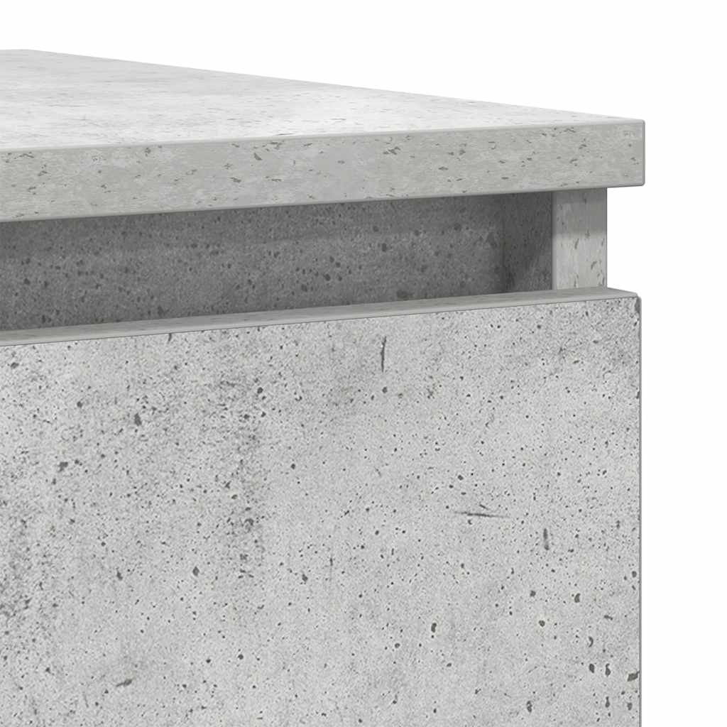 Komoda beton siva 37,5x35x99 cm konstruirano drvo