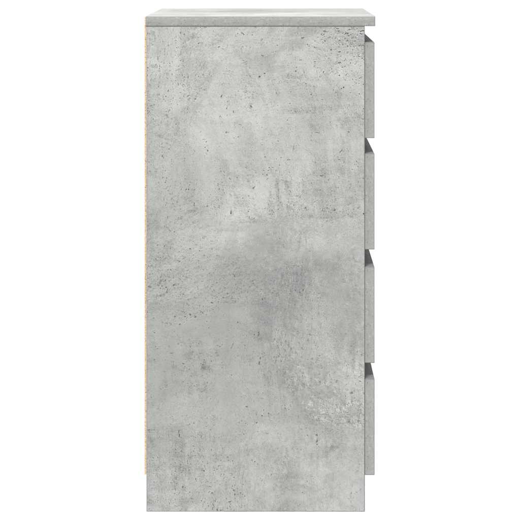 Komoda siva boja betona 37,5x35x76 cm od konstruiranog drva
