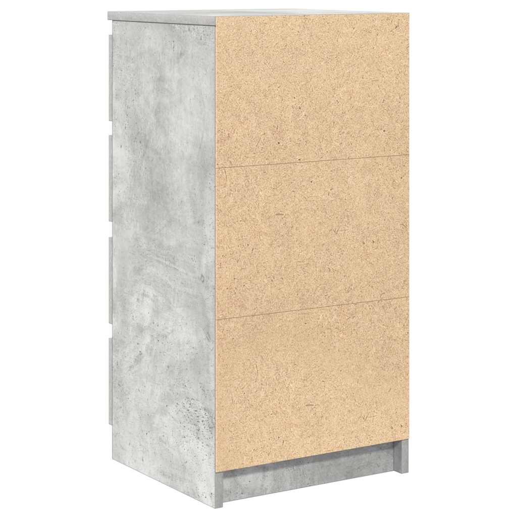 Komoda siva boja betona 37,5x35x76 cm od konstruiranog drva
