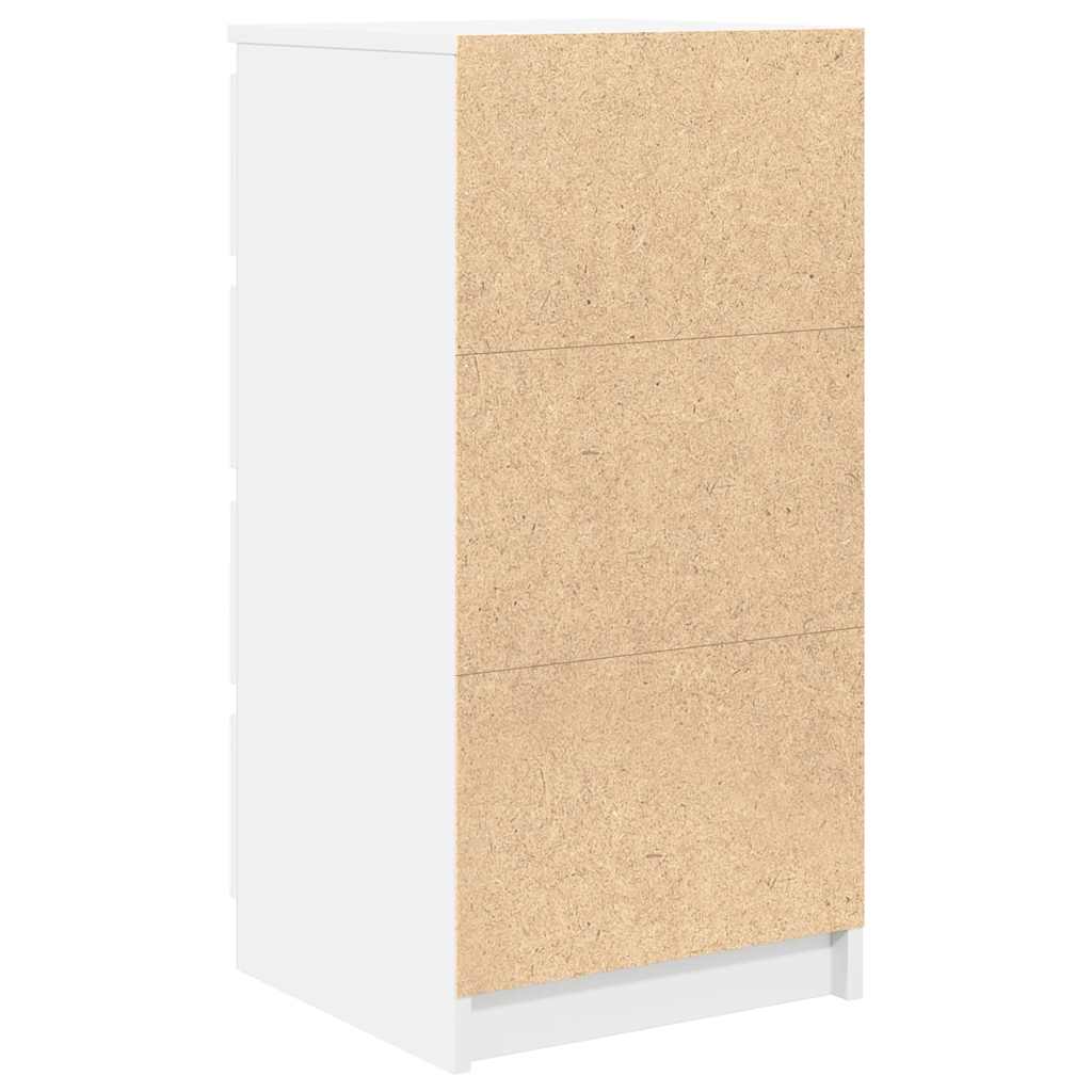 Komoda s ladicama bijela 37,5x35x99 cm izrađeno drvo