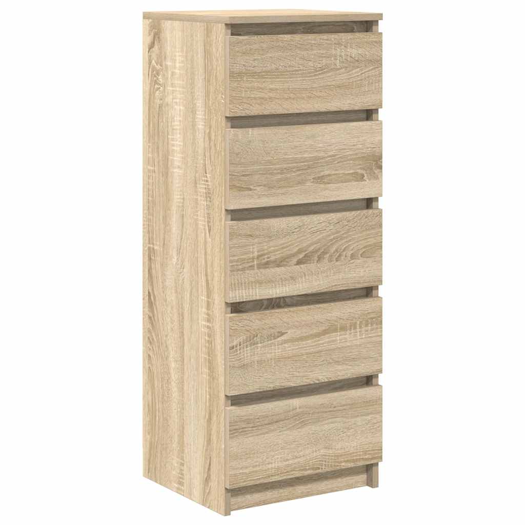 Komoda s ladicama sonoma hrast 37,5x35x99 cm izrađeno drvo