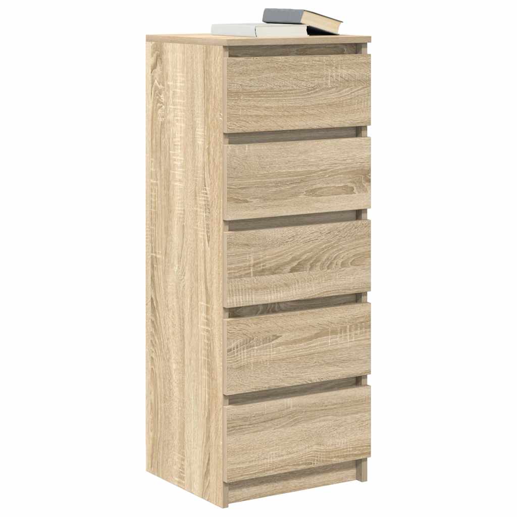 Komoda s ladicama sonoma hrast 37,5x35x99 cm izrađeno drvo