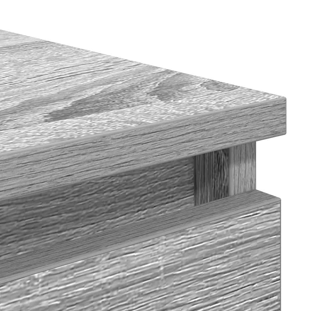 Komoda s ladicama Siva Sonoma 37,5x35x99 cm Konstruirano drvo