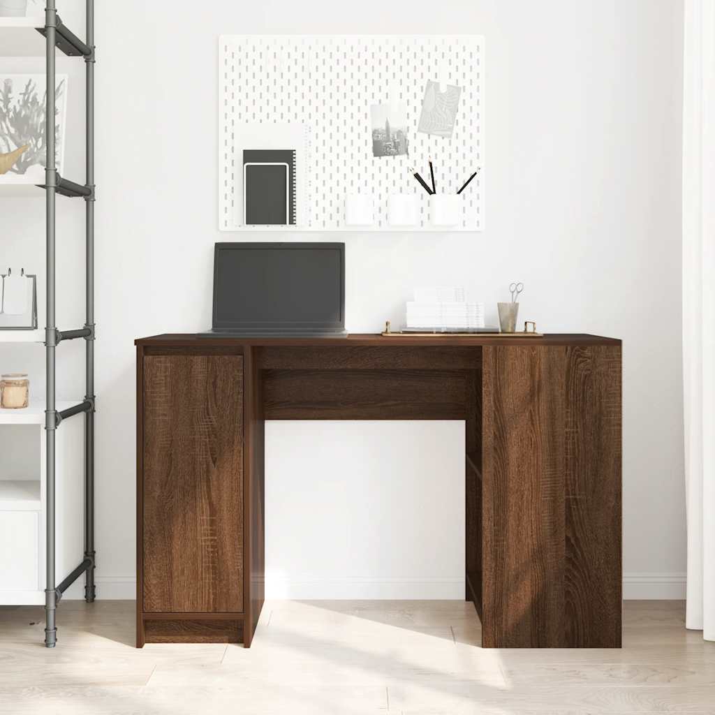 Radni stol smeđi hrast 120x42x76 cm konstruirano drvo