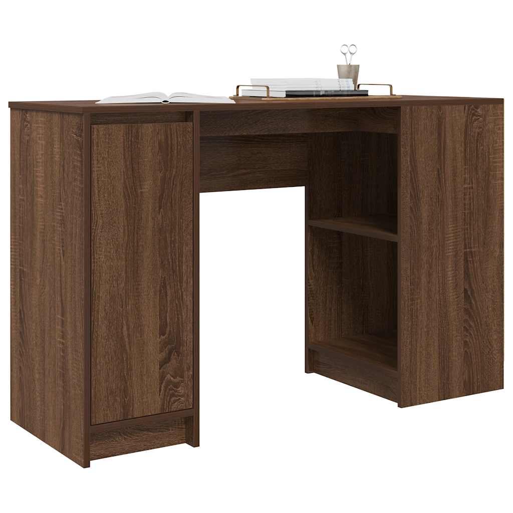 Radni stol smeđi hrast 120x42x76 cm konstruirano drvo