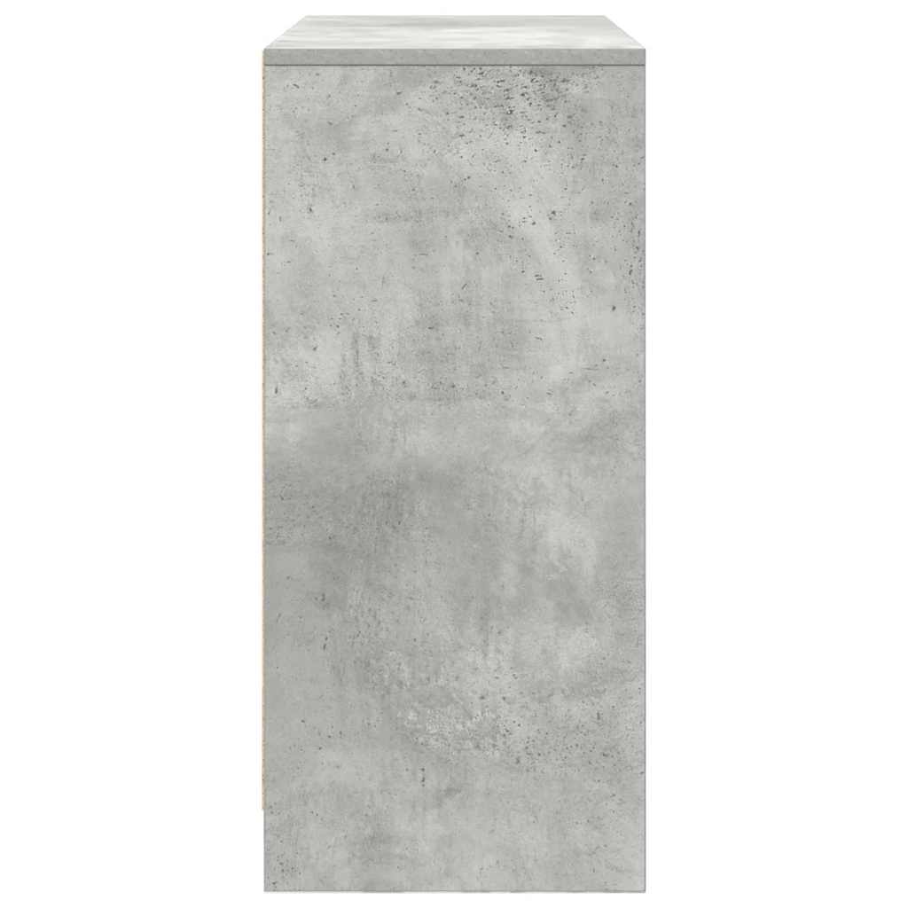 Komoda s ladicama i vratima beton siva 70,5x34x74,5 cm