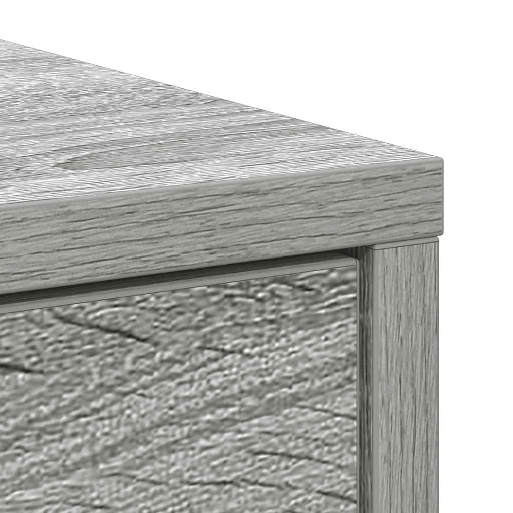 Komoda s ladicama i vratima siva sonoma 70,5x34x74,5 cm