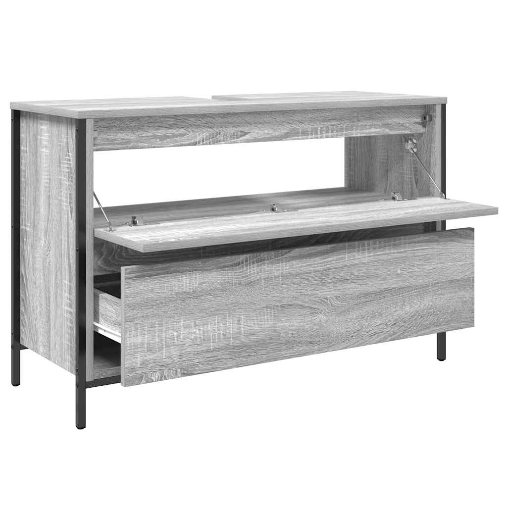 Kupaonski ormarić za umivaonik s ladicama 90x34,5x60 cm