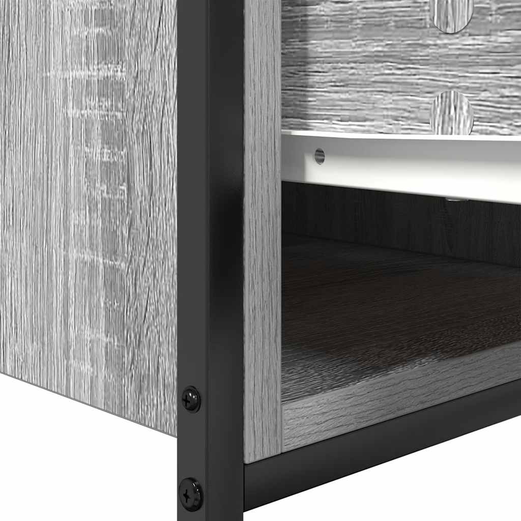 Ormarić za umivaonik s ladicama siva sonoma 90x34,5x60 cm