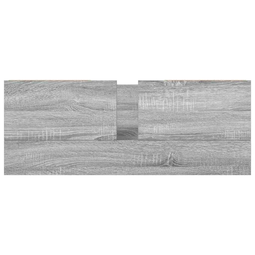 Ormarić za umivaonik s ladicama siva sonoma 90x34,5x60 cm