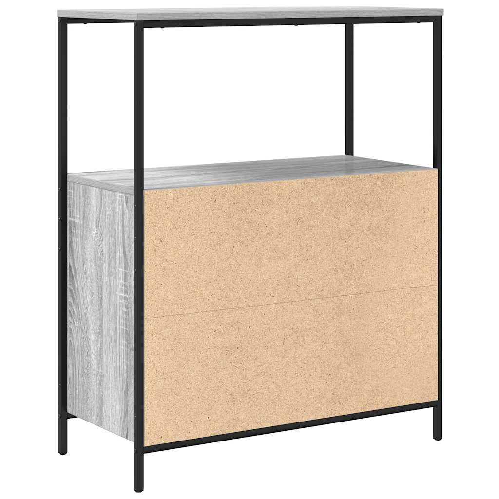 Kupaonski ormarić s policama sivi sonoma 76,5x35x95 cm