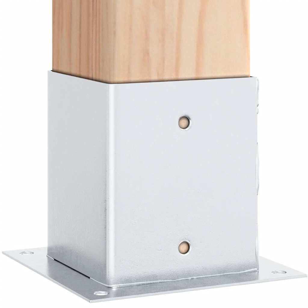 Postolja za stupove kvadratna 4 kom 121x121 mm pocinčani čelik