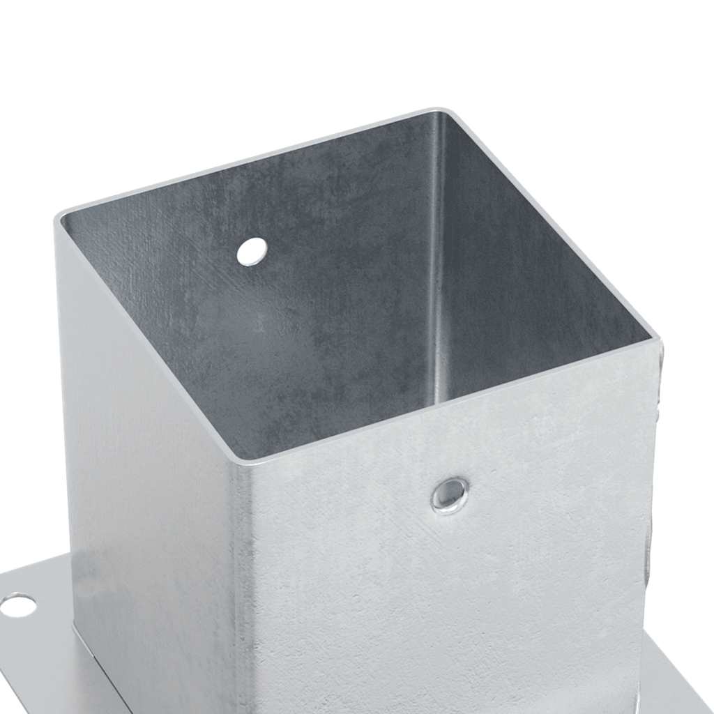 Postolja za stupove kvadratna 4 kom 121x121 mm pocinčani čelik