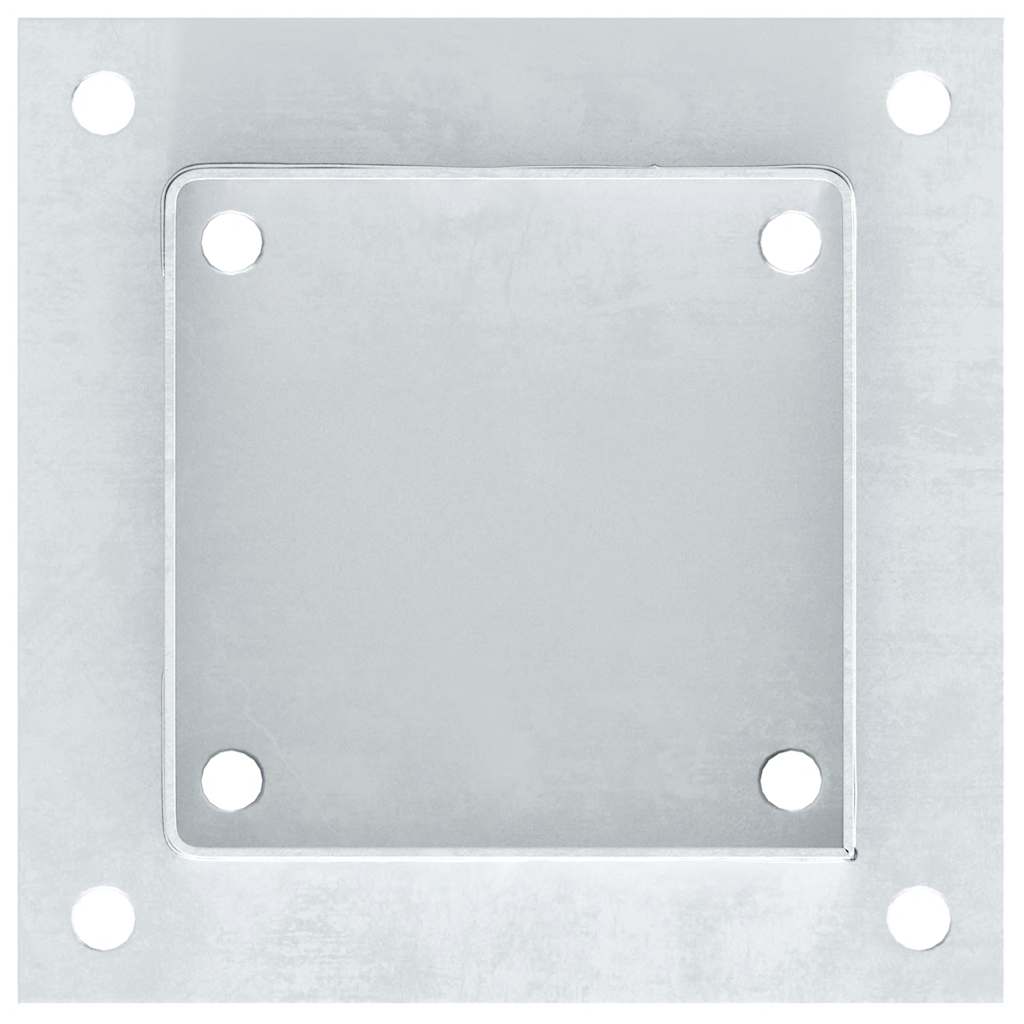 Postolja za stupove kvadratna 12 kom 121x121 mm pocinčani čelik