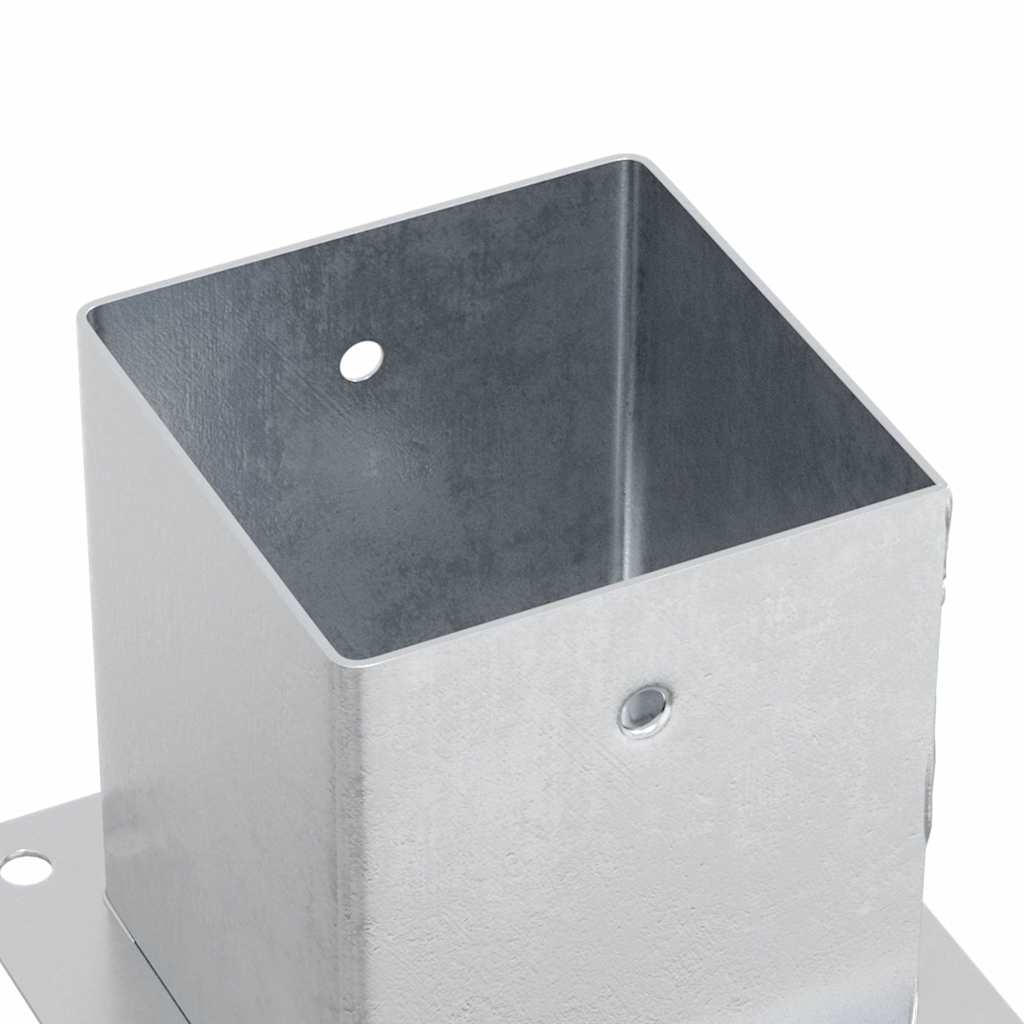 Postolja za stupove kvadratna 12 kom 121x121 mm pocinčani čelik
