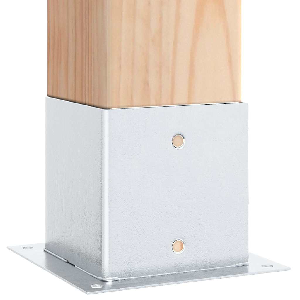 Postolja za stupove kvadratna 4 kom 141x141 mm pocinčani čelik