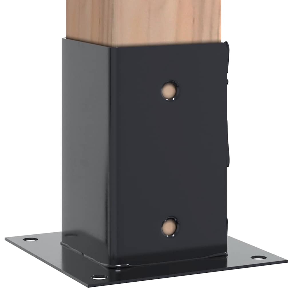 Postolja za stupove kvadratna 4 kom čelik presvučen prahom
