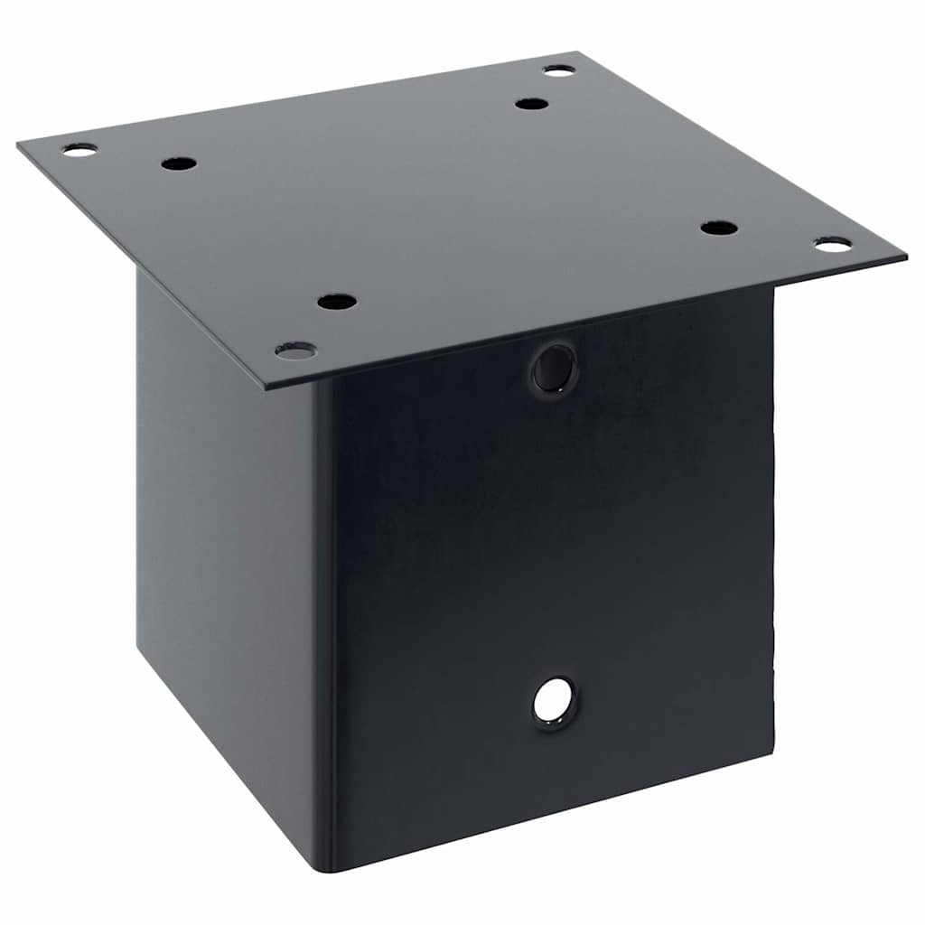 Postolja za stupove kvadratna 12 kom čelik presvučen prahom