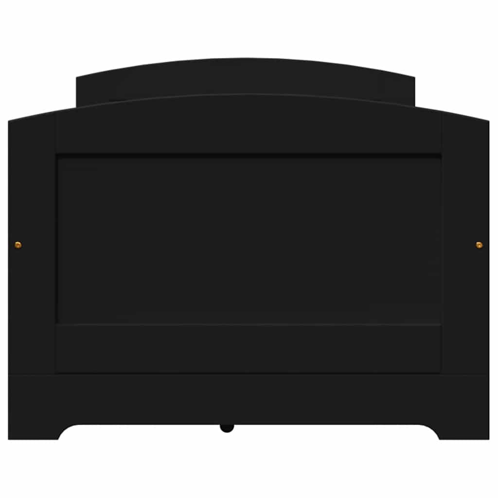 Dnevni krevet s 5 ladica bez madraca "IRUN" crni 90x200 cm
