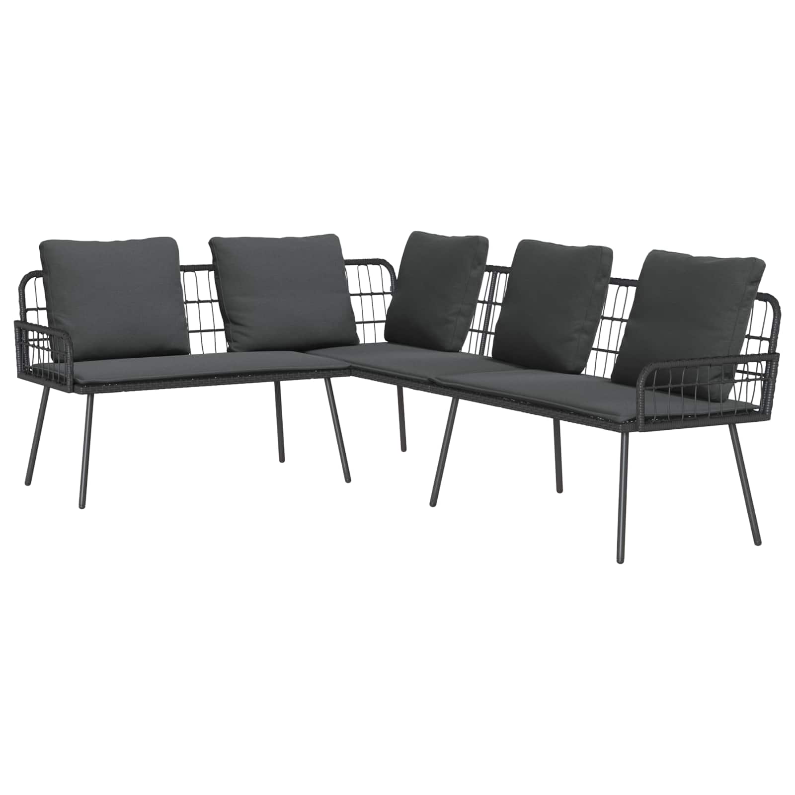Sofa s jastukom Antracit 173 x 231 x 90cm Čelik