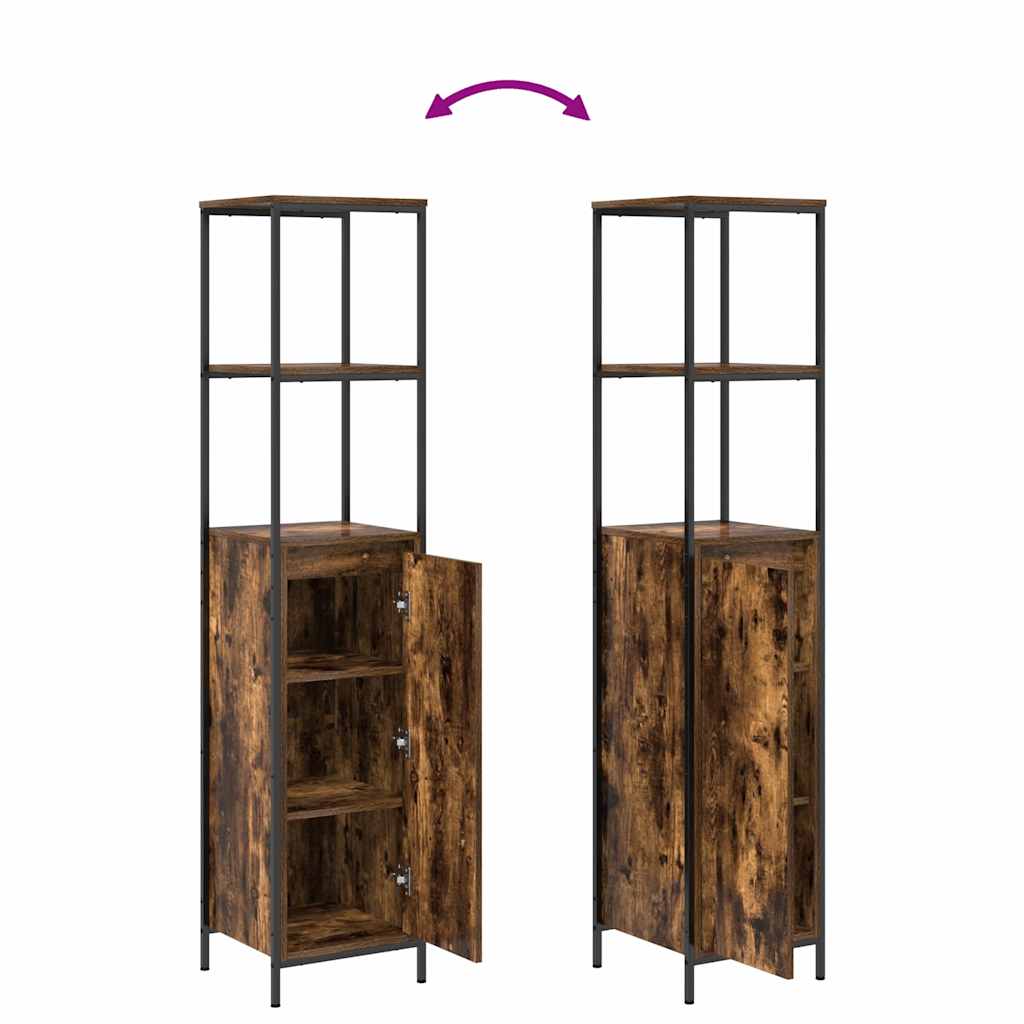 Set namještaja za kupaonicu s ladicama 3 pcs Dimljeni hrast